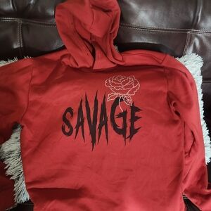 Triumph Red Graphic Hoodie for Men